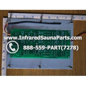 CIRCUIT BOARDS WITH  FACE PLATES - CIRCUIT BOARD WITH FACE PLATE PRECISION THERAPY INFRARED SAUNA 12092007 MANUAL ON OFF SWITCH 4