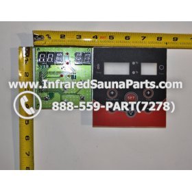 CIRCUIT BOARDS WITH  FACE PLATES - CIRCUIT BOARD WITH FACE PLATE HEALTHLAND INFRARED SAUNA  06S085 5