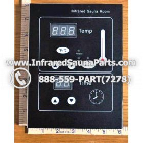 FACE PLATES - FACEPLATE FOR CIRCUIT BOARD PRECISION THERAPY INFRARED SAUNA  03112006 OR 12092007 2
