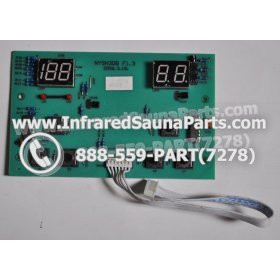 CIRCUIT BOARDS / TOUCH PADS - CIRCUIT BOARD  TOUCHPAD PRECISION THERAPY INFRARED SAUNA NYSN3DB F1.3 WITH WIRE 1